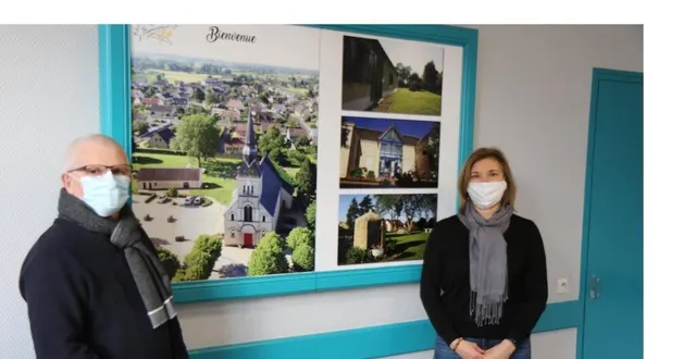 photo  christian barbeau, adjoint, et mathilde plu, maire.  &copy;  le maine libre 