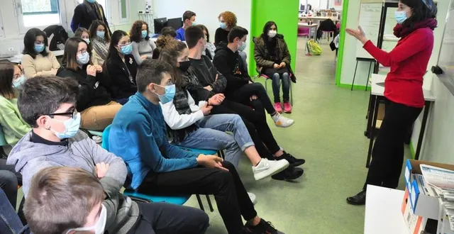 photo  lydie marlin sera de retour au collège le 22 mars pour un deuxième atelier.  &copy;  le maine libre 