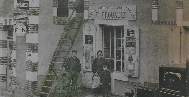 photo  la boutique papin, vendeur de cycles dans les années 1940.  &copy;  ouest-france 