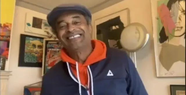 photo  yannick noah lors de l’interview avec jean-charles rioton.  &copy;  capture d’écran jean-charles rioton 