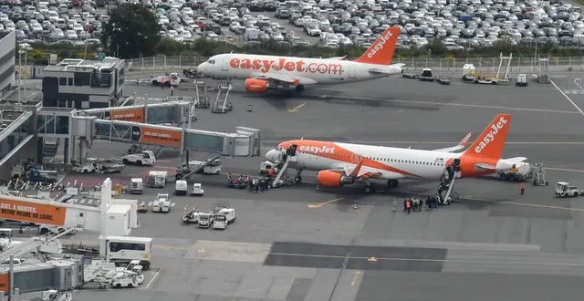 photo  la compagnie easyjet est très présente à nantes avec plusieurs avions basés à l’aéroport.  &copy;  archives ouest france 