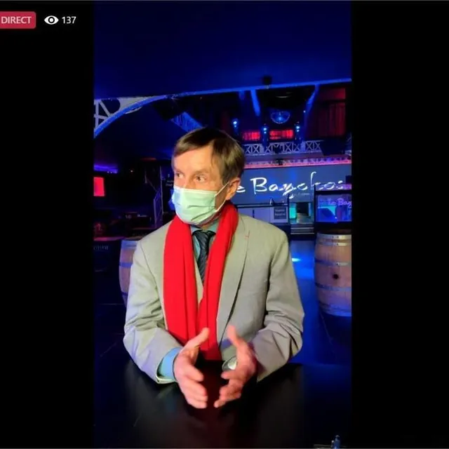 photo joaquim pueyo, le maire d’alençon, a promis de venir faire la fête au bayokos à la réouverture de l’établissement.  ©  capture d’écran facebook