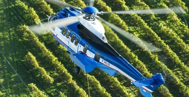 photo  l’hélicoptère va survoler le lude à basse altitude du 15 au 19 mars 2021.  &copy;  rte 