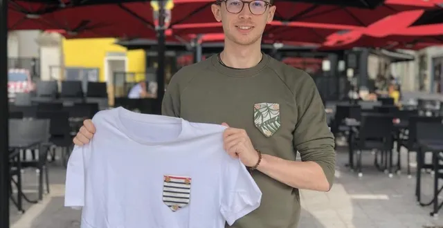 photo  angers, mercredi 10 juin 2020. matéo grippon, créateur de la marque de vêtements éthiques leaflong.  &copy;  archives co 