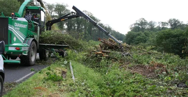 photo  l’encombrement des engins de chantier pourra parfois nécessiter la fermeture de certaines voies à la circulation.  &copy;  ouest-france 