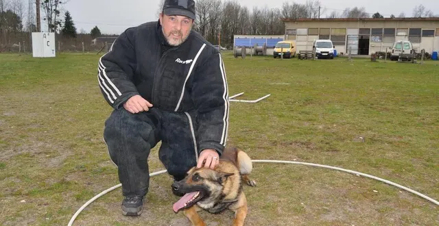 photo  frédéric van imp, adhérent de l’amicale canine thoréenne mordu par le virusde la compétition, avec pixel.  &copy;  ouest-france 