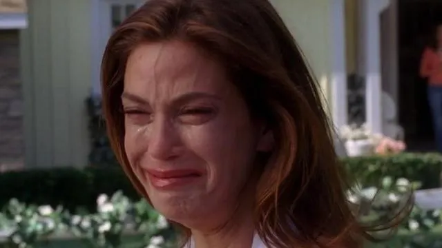 photo susan (teri hatcher) vient de rompre avec mike, dans cette scène déchirante de « desperate housewives ».  ©  abc