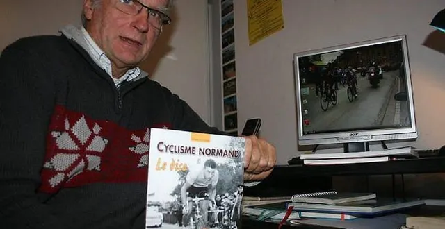 photo  en 2016, arsène maulavé signe son « dico du cyclisme normand »  &copy;  ouest-france 