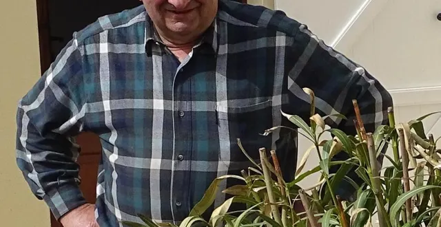 photo  alain jette chaque jour un œil sur le jardin qu’il cultive avec passion et qu’il agrémente pour sa famille et ses amis.  &copy;  le maine libre 