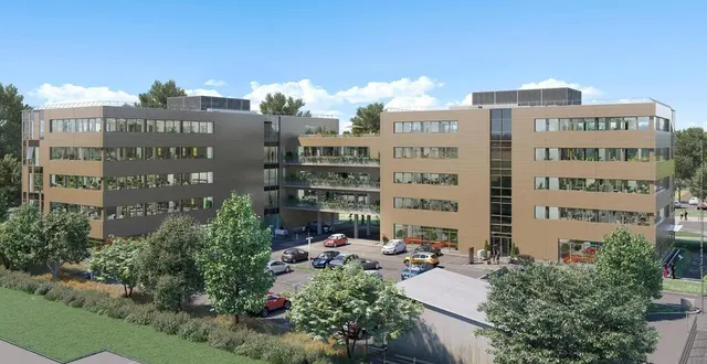 photo  uptown comporte deux ensembles reliés par un bâtiment sur pilotis dont le dernier étage est une terrasse de 100 m².  &copy;  document non contractuel. tous droits réservés lazard group real estate. perspectives : arka-studio.fr 