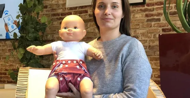 photo  le mans, mercredi 7 avril 2021. fanny niel lance une gamme de couches lavables fabriquées en france.  &copy;  photo le maine libre 