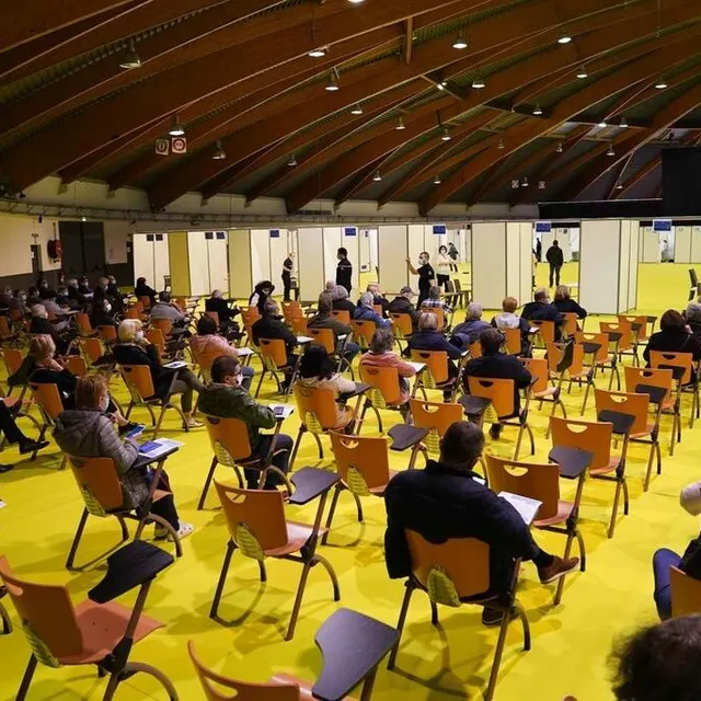 photo organisation huilée pour accueillir le public dans le respect des règles sanitaires.  ©  eddy lemaistre