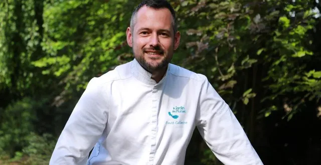 photo  david gallienne, gagnant de top chef 2020, à giverny dans le jardin de son restaurant.  &copy;  archives ouest-france 