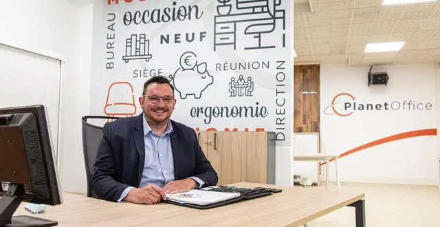 photo  samuel sautjeau a été recruté pour être le responsable de planet office au mans.  &copy;  photo : le maine libre - clément szczuczynski 