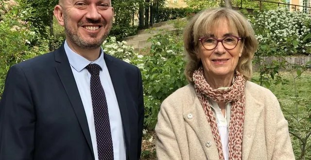 photo  le mans, jeudi 29 avril 2021. véronique rivron et olivier sasso présentent leur candidature aux élections départementales.  &copy;  photo le maine libre 