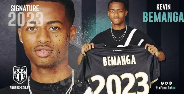 photo  kevin bemanga a signé le 18 août 2020 en faveur d’angers.  &copy;  angers sco 