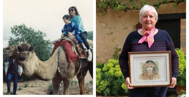 photo  brigitte vaidis, dans le désert environnant la ville de djeddah, en arabie saoudite, en 1987.  &copy;  brigitte vaidis 