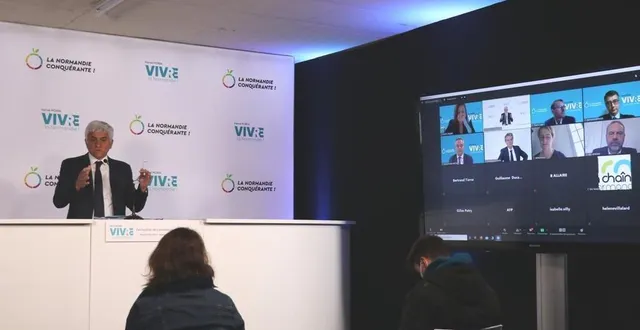 photo  hervé morin a déclaré sa candidature ce mardi 4 mai 2021, dans sa permanence de campagne, à beuzeville (eure).  &copy;  ouest-france 