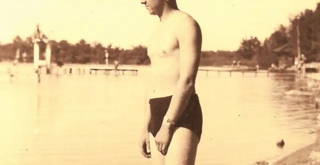 photo  un soldat allemand à sillé-plage.  &copy;  collection privée sillé patrimoine 