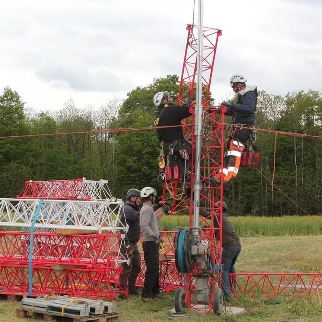 photo le dernier segment a été déboulonné à 18 heures le 5 mai.  ©  le maine libre