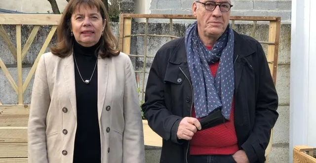photo  blandine affagard et yves calippe se présentent aux élections départementales. leurs suppléants sont fatiha dubois et karim mahaoui.  &copy;  photo le maine libre 