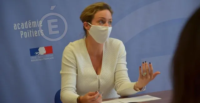 photo  rectrice de l’académie de poitiers, bénédicte robert fait le point sur le dépistage et la vaccination des enseignants en deux-sèvres.  &copy;  co – romain mudrack 