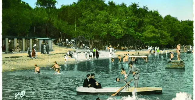 photo  la plage dans les années 1950.  &copy;  éditions l’étrave. 