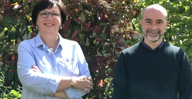 photo  annie burban et nicolas bouché, binôme la république en marche, sont candidats aux élections départementales de juin 2021 dans le canton alençon 1.  &copy;  ouest-france 