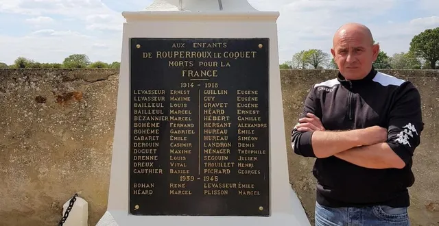 photo  ancien militaire, david poitevin entretient les tombes et monuments des soldats morts pour la france.  &copy;  le maine libre 