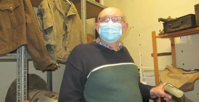 photo  stéphane jonot, dans une des réserves du muséede montormel (orne).  &copy;  ouest-france 