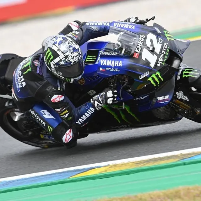 photo sport. motocyclisme. vitesse. championnat du monde.
grand prix de france moto. le mans.
catégorie motogp.

maverick viñales second temps des essais s’élancera en première ligne du grand prix.

12. maverick viñales. yamaha. monster energy yamaha motogp. espagne.

photo daniel fouray.  ©  daniel fouray / ouest-france