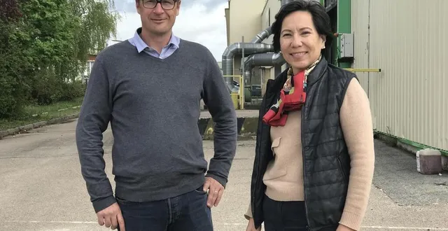 photo  arnaud trohel, directeur général de recyouest et marcela moisson, fondatrice et présidente de la société.  &copy;  ouest-france 