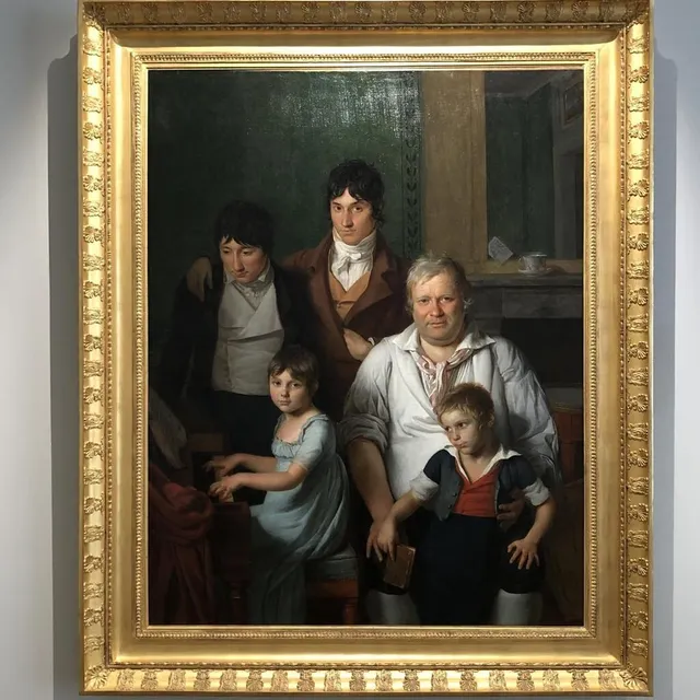 photo françoise froger, du musée de tessé, présente un portrait de famille qu’elle aime car il pose beaucoup de questions.  ©  photo le maine libre