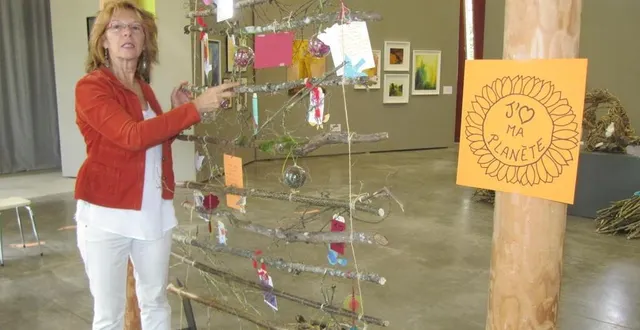 photo  florence boisjoly annonce : « j’ouvrirai un atelier peinture aquarelle en septembre à ségrie-fontaine, ouvert un lundi sur deux, de 14 h à 18 h. »  &copy;  ouest-france 