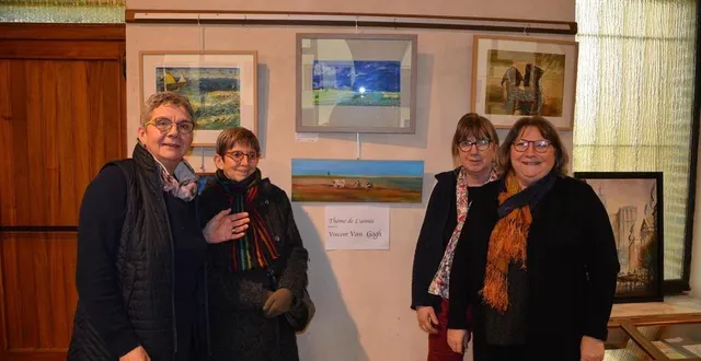 photo  le club de peinture de champs expose à l’abbaye de la trappe jusqu’au 30 avril.  &copy;  ouest-france 