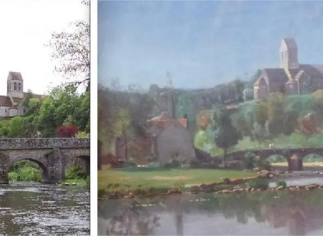 photo une œuvre d’auguste-jean claire (détail), un lieu très identifiable.  ©  ouest-france