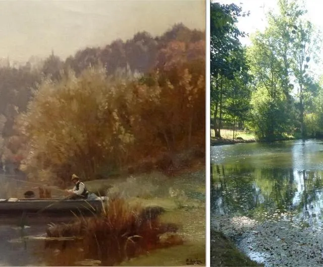 photo les méandres de la sarthe immortalisés par paul saïn (détail).  ©  ouest-france