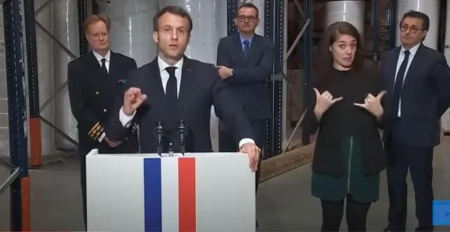 photo  emmanuel macron s’était rendu, le 31 mars 2020, dans l’usine de kolmi hoppen près d’angers.  &copy;  archives 