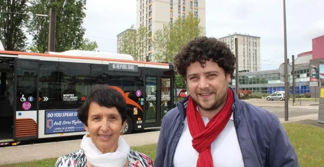 photo  ouafa le boterff (ces) et matthias tavel, binôme uni.e.s, candidat au canton le mans 5.  &copy;  le maine libre 