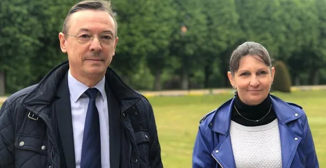 photo  gérard latinier et ingrid hoorelbeke, candidats rn aux départementales 2021 sur le canton de l’aigle.  &copy;  ouest-france 