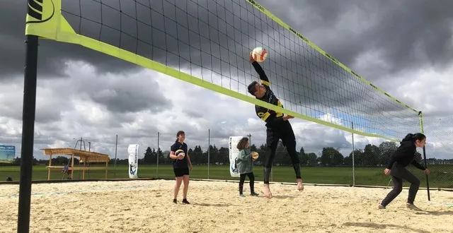 photo  sous un ciel menaçant, les sept élèves de cyril thomassin ont pu participer, samedi 22 mai 2021, à leur troisième leçon depuis la reprise des activités.  &copy;  ouest france 