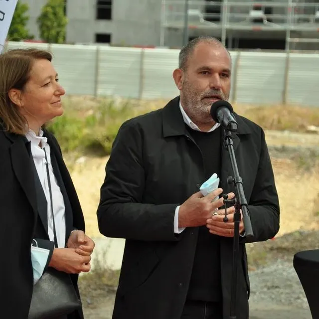 ?Gaëlle Hamonic et Jean-Christophe Masson ont imaginé cette structure de béton et métal comme « un organisme vivant », constitué de « torsions », de « points hauts et bas ». Anthony PASCO photo ?gaëlle hamonic et jean-christophe masson ont imaginé cette structure de béton et métal comme « un organisme vivant », constitué de « torsions », de « points hauts et bas ». © anthony pasco