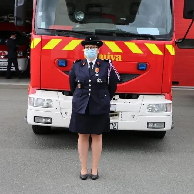 photo la lieutenante pauline letourneau, du centre de saint-symphorien.  ©  ouest-france