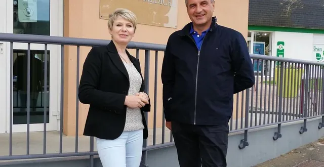 photo  céline baudouin et xavier laviron sont candidats aux élections départementales de juin 2021 dans le canton de changé.  &copy;  dr 