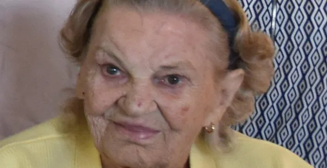 photo  micheline cary au banquet des anciens en 2019.  &copy;  archives le maine libre 