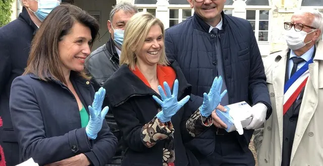 photo  bessé-sur-braye, mercredi 26 mai 2021 : la ministre déléguée à l’industrie, agnès pannier-runacher, a effectué le déplacement dans le sarthe.  &copy;  photo le maine libre 