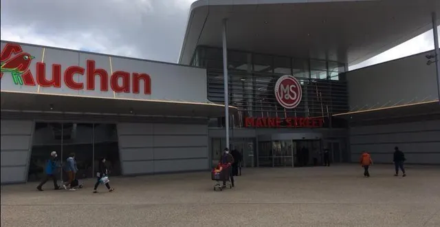 photo  à maine street, à ruaudin (sarthe), auchan a ouvert ses portes ce jeudi 27 mai 2021. c’est le deuxième hypermarché de l’enseigne à s’installer dans le département.  &copy;  ouest-france 