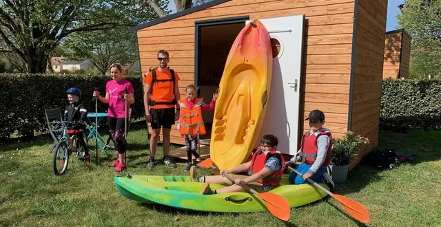 photo  vélo, canoë, randonnée pédestre ou encore kayak sont des activités proposées autour du camping du port liberge.  &copy;  ouest-france 