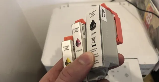 photo  les cartouches d’encre sont collectées dans les déchetteries du mans métropole.  &copy;  le maine libre 