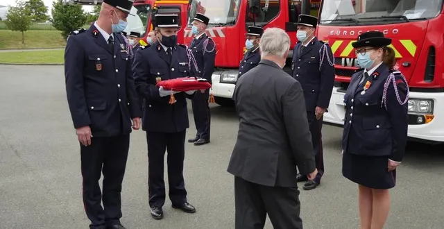photo  l’adjudante-cheffe pauline letourneau, du centre de saint-symphorien, a notamment été nommée au grade de lieutenante.  &copy;  le maine libre 